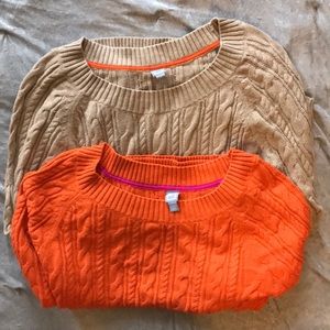 Bundle JCP Cable Knit Sweaters